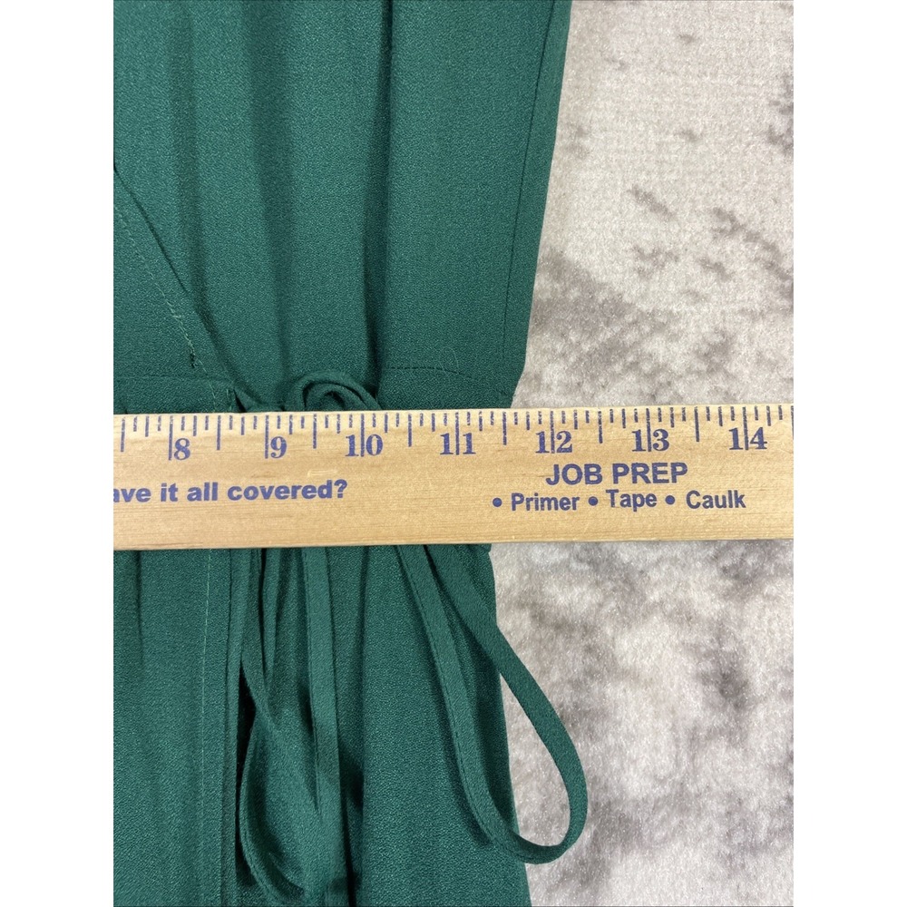 Reformation Augustina Plunge Dress Womens Size Small Green V-Neck - Picture 6 of 12